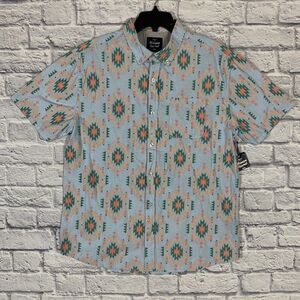 Southwest Graphic Button Down Shirt By Massive Apparel Mens L Large Multicolor